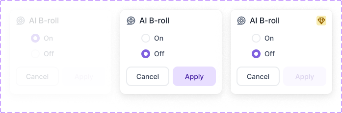 AI B-roll component collection
