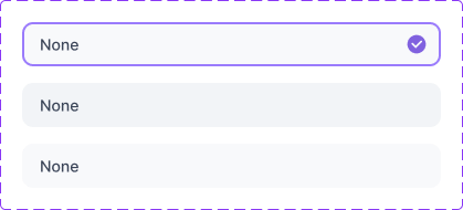 Style selection states component collection