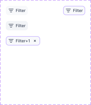Filter menu component collection